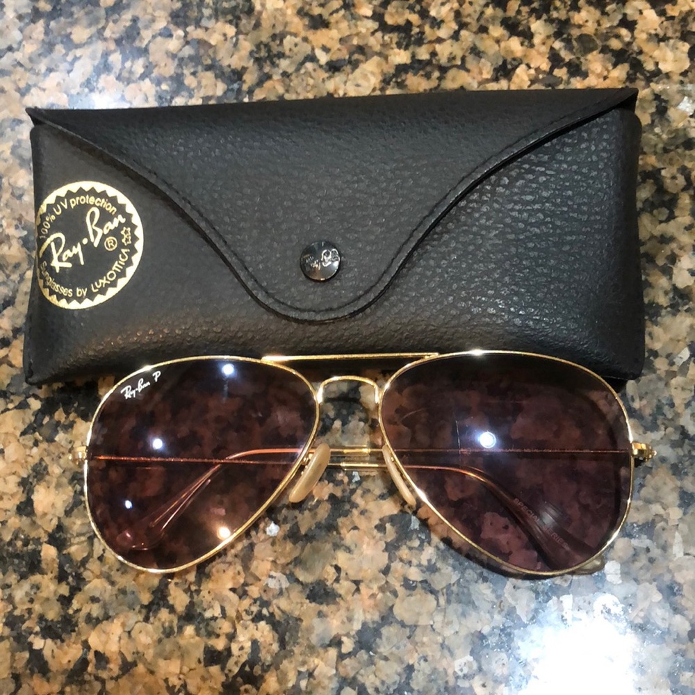 RayBan aviators. Polarized.